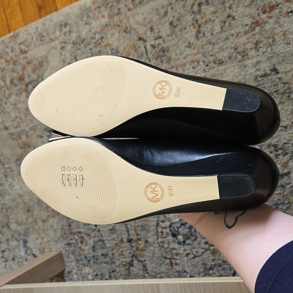 MICHAEL KORS PEEP TOE WEDGES SIZE 9.5 - Picture 4 of 7